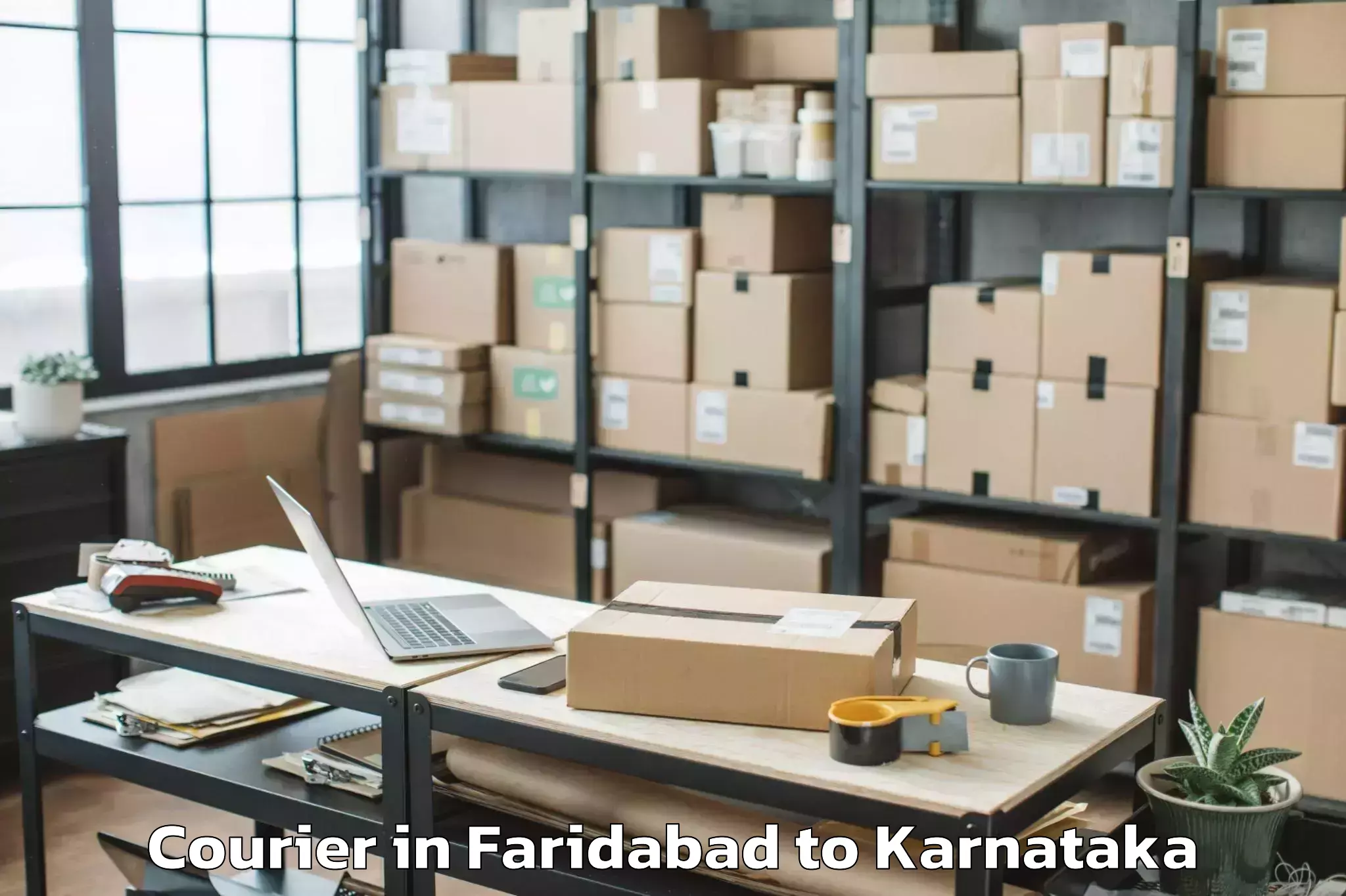 Easy Faridabad to Karempudi Courier Booking